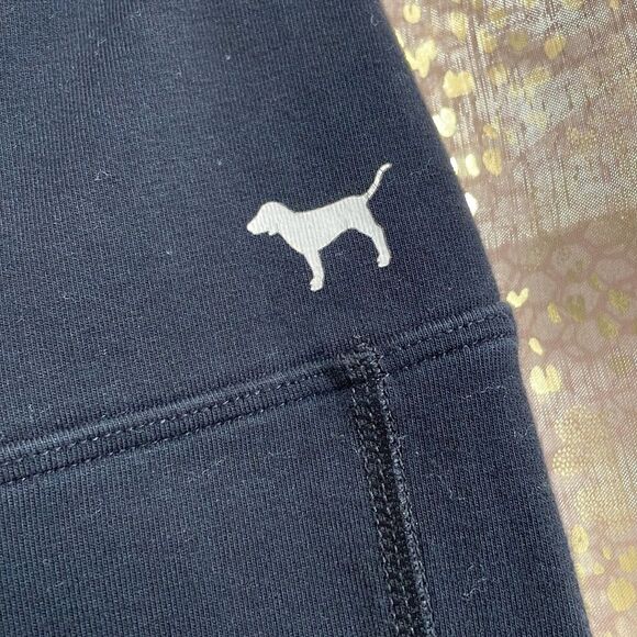 PINK Victoria’s Secret black/gray yoga leggings, size S - Picture 2 of 6